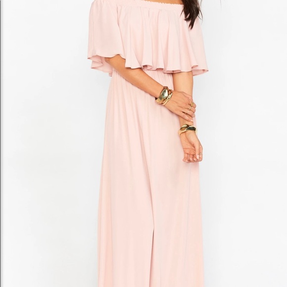 Show Me Your MuMu Hacienda Maxi Dress Dusty Blush (Medium) - Picture 2 of 7